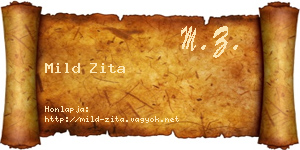 Mild Zita névjegykártya